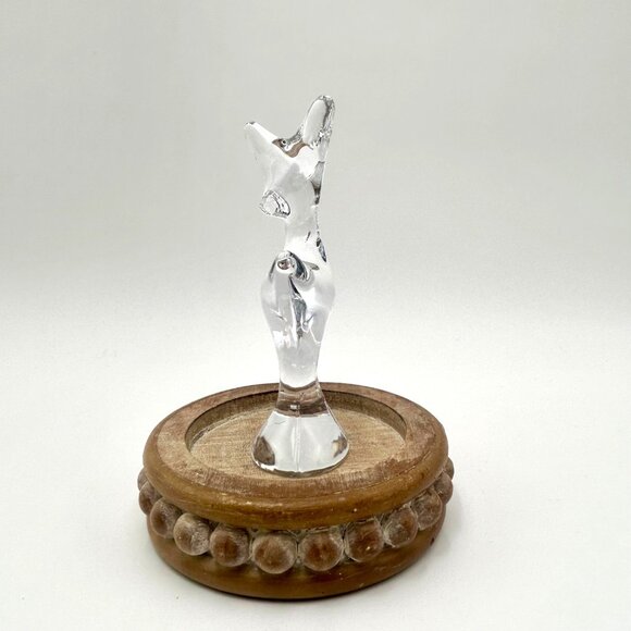Vintage Daum France Crystal Doe Deer Figurine - Picture 2 of 8
